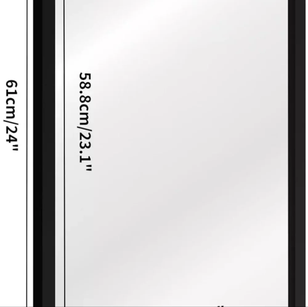 Black Large Bathroom Wall Mirror 18×24 ( 2 SETS )